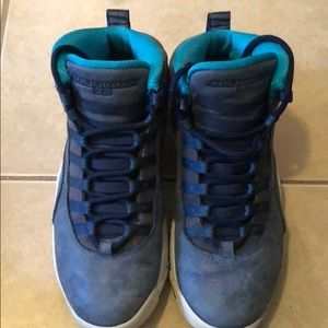 Men’s Blue Jordan Retro 10’s
